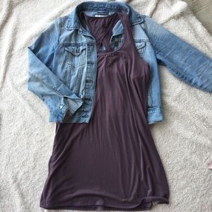 Purple Racerback Dress with built in bra